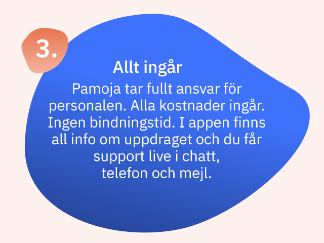 Allt ingår - Pamoja tar fullt ansvar för personalen.